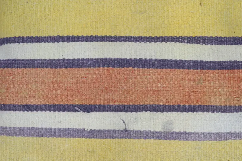 Turkish Kilim Pillow, Ethnical Kilim Rug Pillow, Cushion, Pattern Throw Pillow Case, 22x22 Yellow Pillow Sham, Throw Kilim Pillow - 3
