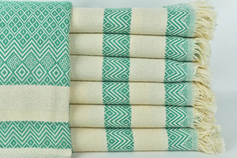 Decorative Towel, Scarf Towel, Custom Gift, 70x40 Cotton Diamond Towel, Baby Boy Gift, Wedding Gift, Kids Beach Towel, Custom Beach Towel - 1