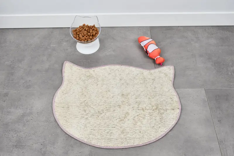 Mantel individual redondo de lana beige y marrón bohemio, mantel individual de patrón tradicional