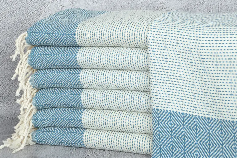 Gift Towel, Wedding Favors, Personalized Gift, Personalized Hand Towel, Monogrammed Turkish Towel, Handmade Gift, 36x18 Cotton Diamond Towel - 1