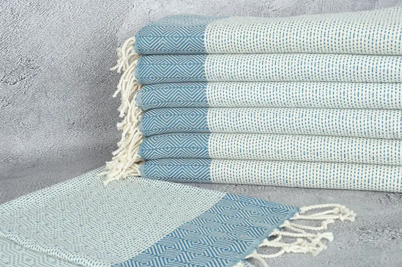 Gift Towel, Wedding Favors, Personalized Gift, Personalized Hand Towel, Monogrammed Turkish Towel, Handmade Gift, 36x18 Cotton Diamond Towel - 2