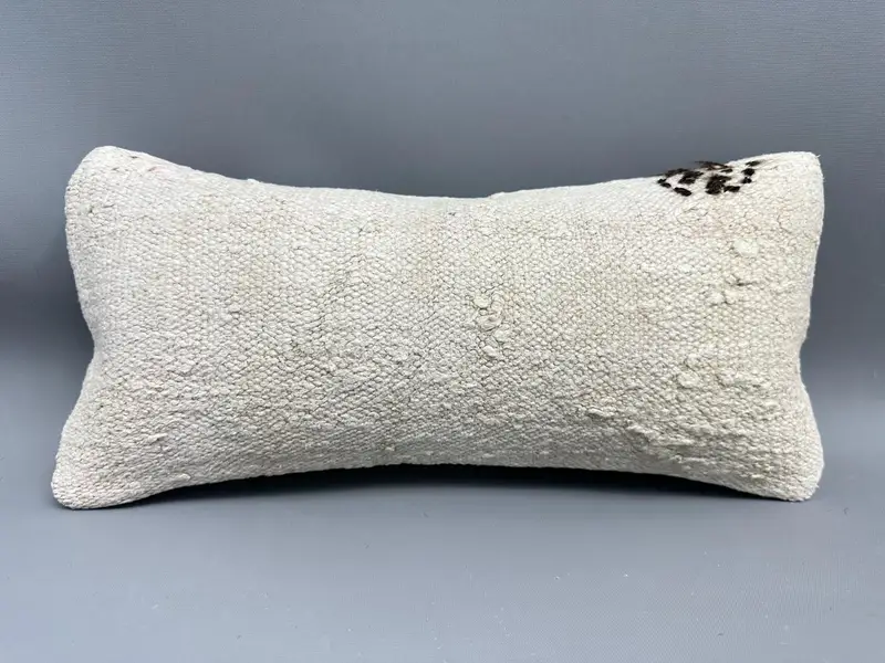 Ikat Pillow Cover, Pillow Sham, Aztec Pillow Cover, Turkish Pillow, 8x16 Beige Pillow, Ottoman Cushion Cover, Gift Pillow, Pillow for Couch - 4