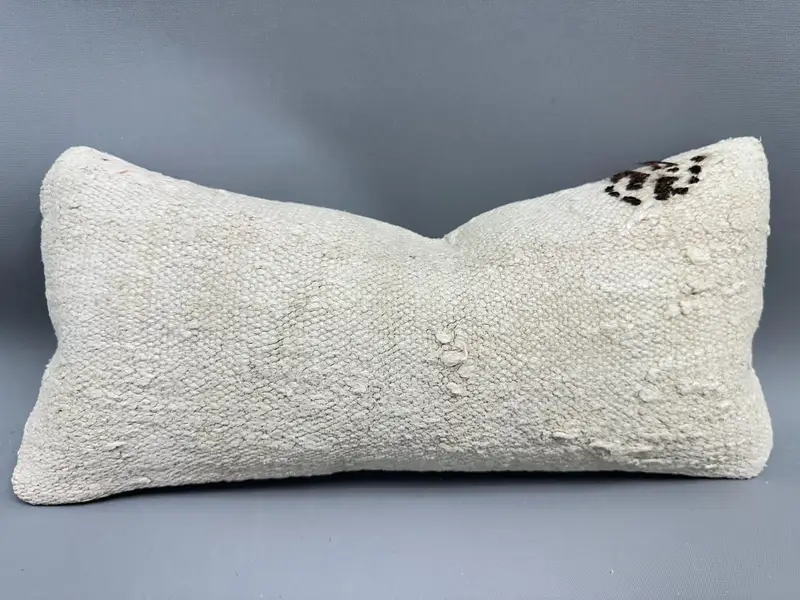 Ikat Pillow Cover, Pillow Sham, Aztec Pillow Cover, Turkish Pillow, 8x16 Beige Pillow, Ottoman Cushion Cover, Gift Pillow, Pillow for Couch - 1