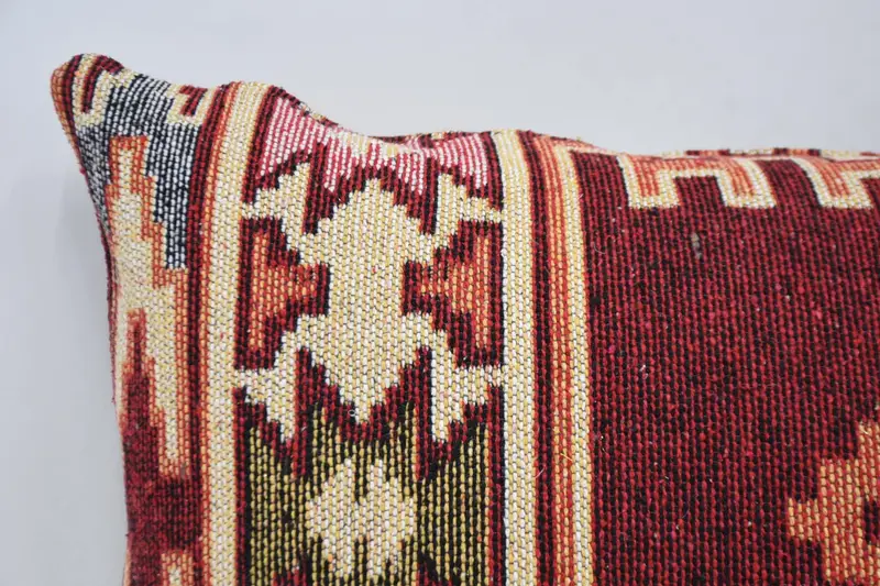 20x28 Red Cushion, Pillow for Couch, Ikat Pillow, Accent Throw Pillow Sham, Turkish Kilim Pillow, Pillow Cover, Home Decor Pillow - 2