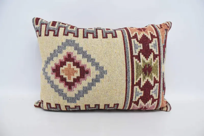 20x28 Red Cushion, Pillow for Couch, Ikat Pillow, Accent Throw Pillow Sham, Turkish Kilim Pillow, Pillow Cover, Home Decor Pillow - 6