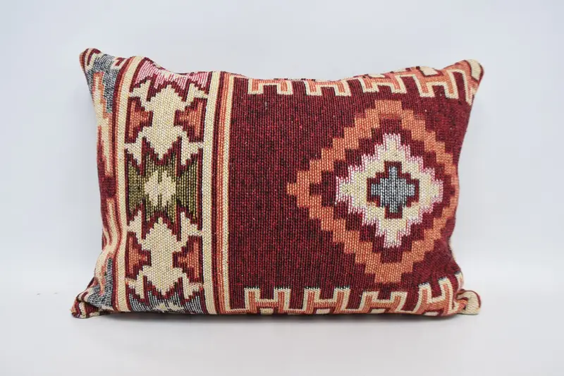 20x28 Red Cushion, Pillow for Couch, Ikat Pillow, Accent Throw Pillow Sham, Turkish Kilim Pillow, Pillow Cover, Home Decor Pillow - 1