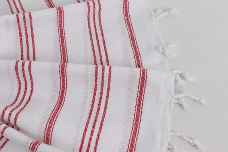 Turkish Hand Towel, Monogram Kitchen Towel, 40x24 Cotton Striped Towel, Wedding Hand Made Gift, Bridal Shower Favor, Bridesmaid Gifts, Holiday Towel - 8