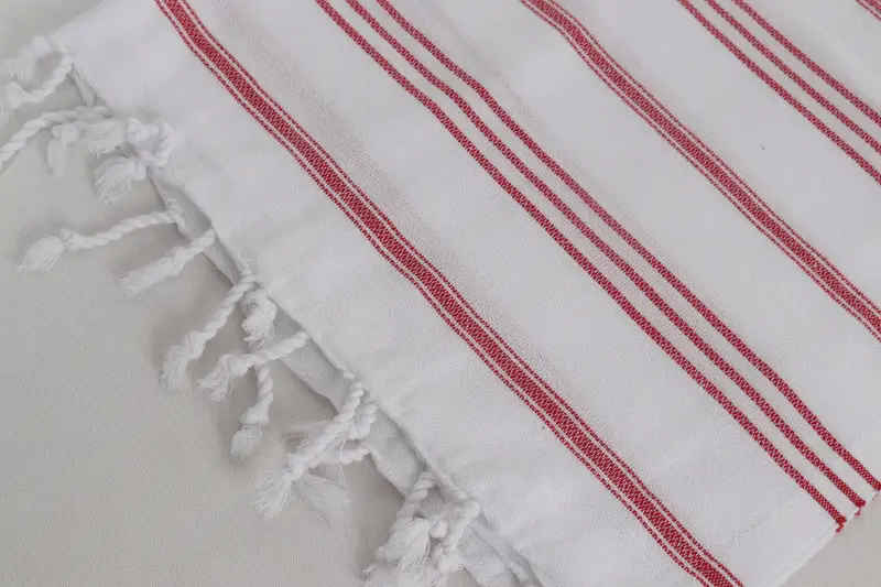 Turkish Hand Towel, Monogram Kitchen Towel, 40x24 Cotton Striped Towel, Wedding Hand Made Gift, Bridal Shower Favor, Bridesmaid Gifts, Holiday Towel - 7