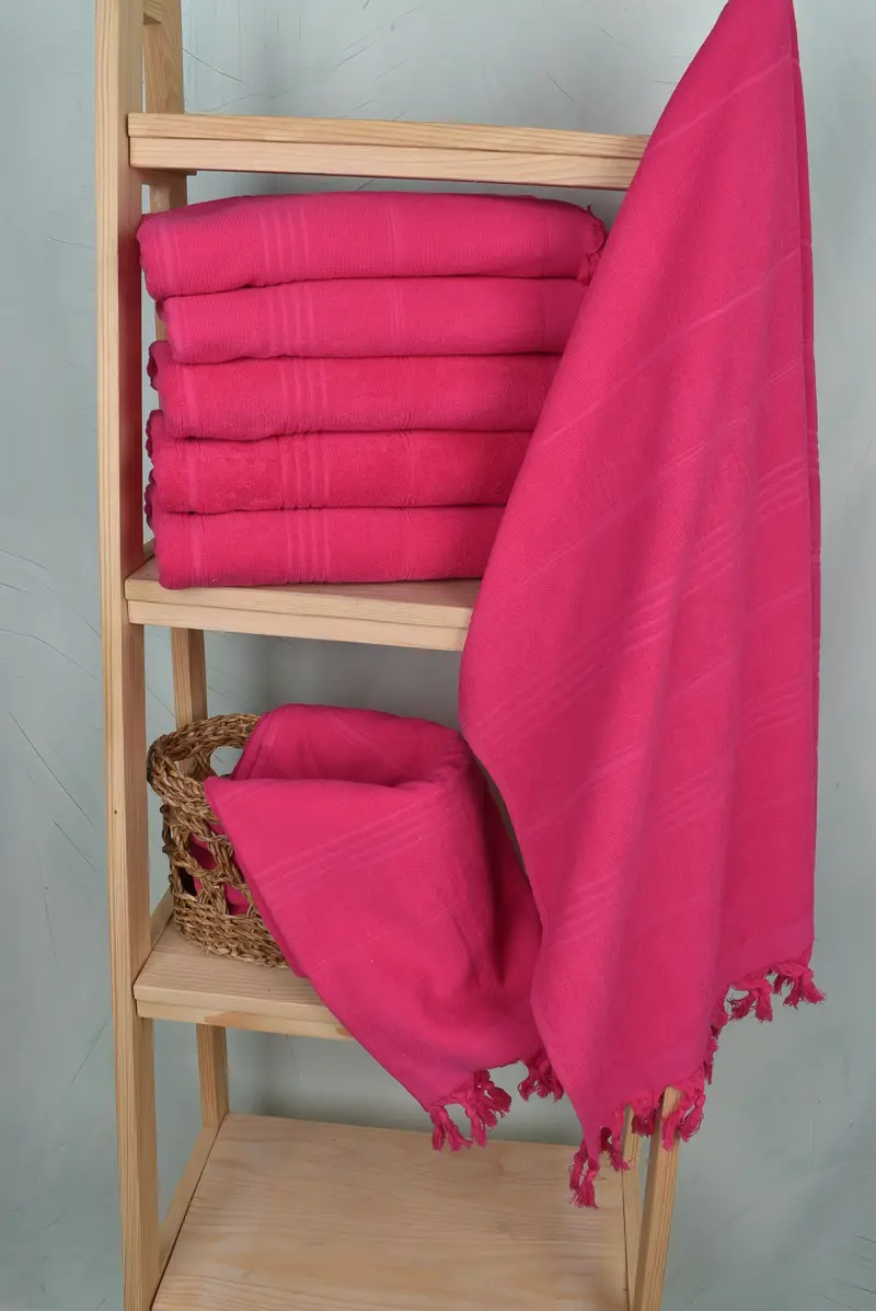 Bridal Shower Gifts, 70x36 Cotton Striped Terry Towel, Lightweight Turkish towel, Wedding Anniversary Gift, Home Decor Gifts, Organic towel - 3