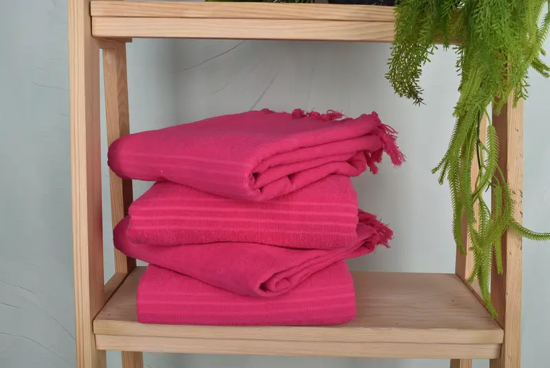 Bridal Shower Gifts, 70x36 Cotton Striped Terry Towel, Lightweight Turkish towel, Wedding Anniversary Gift, Home Decor Gifts, Organic towel - 7