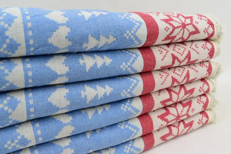 Organic Beach Towel, Bachelorette Favor, 80x40 Cotton Deer Patterned Towel, Monogram Beach Towel, Housewarming Gift, Custom Towel, Turkish Towel Set - 5