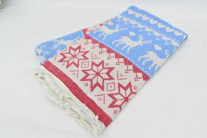 Organic Beach Towel, Bachelorette Favor, 80x40 Cotton Deer Patterned Towel, Monogram Beach Towel, Housewarming Gift, Custom Towel, Turkish Towel Set - 3
