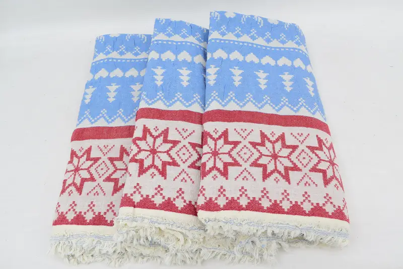 Organic Beach Towel, Bachelorette Favor, 80x40 Cotton Deer Patterned Towel, Monogram Beach Towel, Housewarming Gift, Custom Towel, Turkish Towel Set - 8