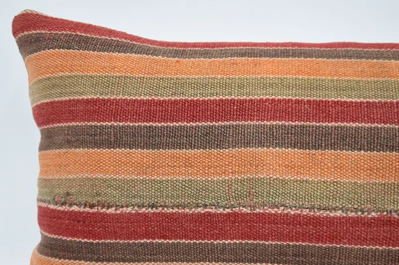 Gift Pillow, 12x24 Red Pillow Sham, Garden Cushion Case, Pet Cushion Case, Cushion, Kilim Pillow Cover, Ikat Cushion, Turkish Kilim Pillow - 2
