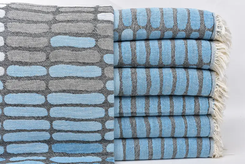 Bulk Order Towel, Turkish Towel Monogram, Turkish beach towel, Organic towel, Turkish towel, Gift For Coworker, 70x40 Cotton Asymmetric Design Towel - 2