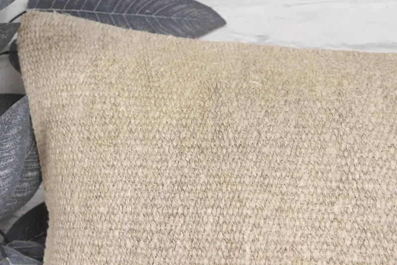 Authentic Pillow, Sofa Bolster Pillow, Home Decor Pillow, Kilim Pillow, Kilim Pillow Cover, Pillow Cover, 16x24 Beige Pillow Sham - 2