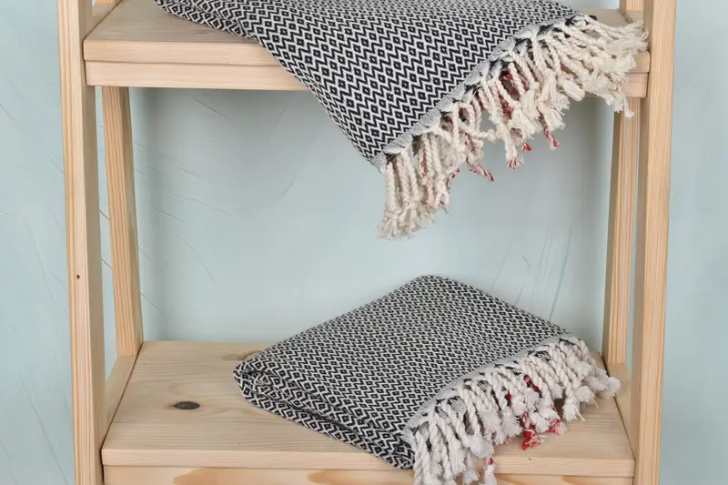 70x40 Cotton Diamond Towel, Beach Towel Monogram, Scarf Towel, Gift For Her, Quick-dry peshtemal, Valentines Day Gift For Him, Turkish towel - 5