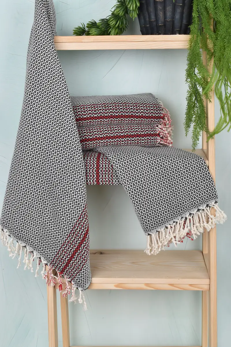 70x40 Cotton Diamond Towel, Beach Towel Monogram, Scarf Towel, Gift For Her, Quick-dry peshtemal, Valentines Day Gift For Him, Turkish towel - 6