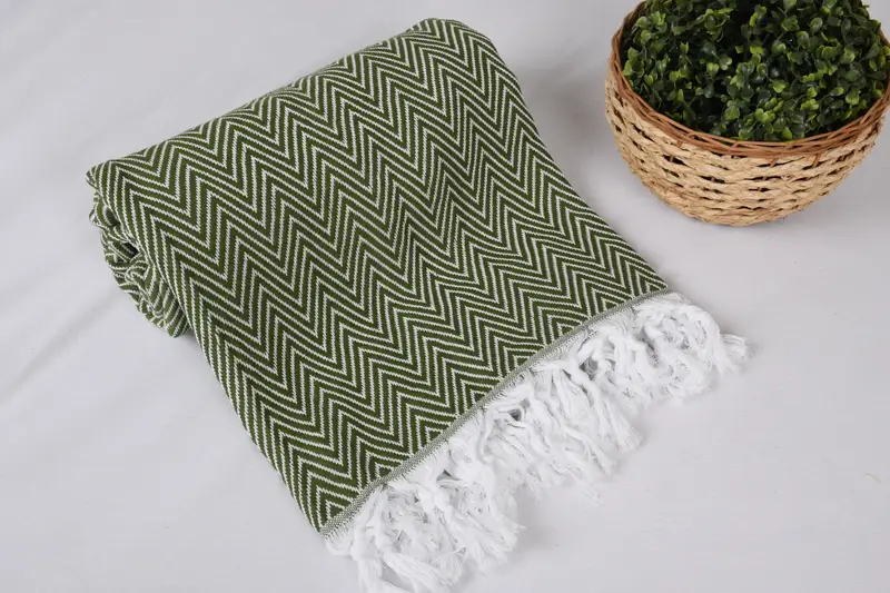 Boho Throw Blankets, Bachelorette Party Favors, 96x80 Cotton Chevron Towel, Bridal Shower Gift, Turkish Bedcover, Throw Blankets for Couch - 5