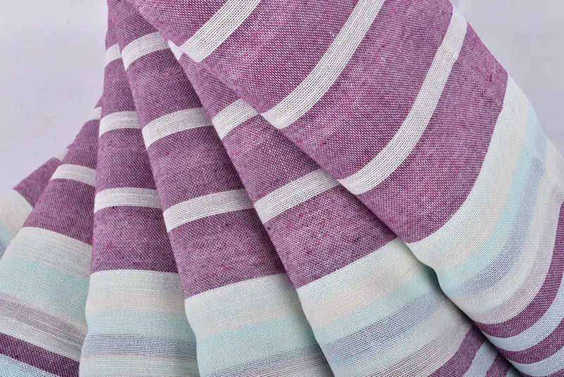 Absorbent Turkish towel, Beach Theme Wedding Gift, Personalized Towel, Merry Christmas Gifts, Quick-dry peshtemal, 68x40 Cotton Striped Towel - 5