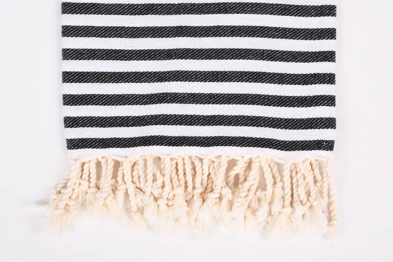 Thin towel, Best Wedding Gift, Monogrammed Beach Towel, Valentines Day Gift Idea, 70x40 Cotton Striped Towel, Quick-dry peshtemal, Guest Towel - 3