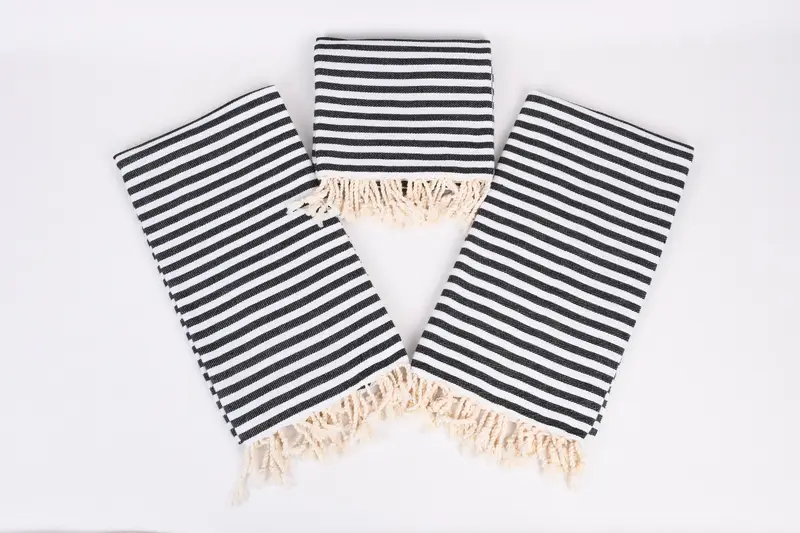 Thin towel, Best Wedding Gift, Monogrammed Beach Towel, Valentines Day Gift Idea, 70x40 Cotton Striped Towel, Quick-dry peshtemal, Guest Towel - 6