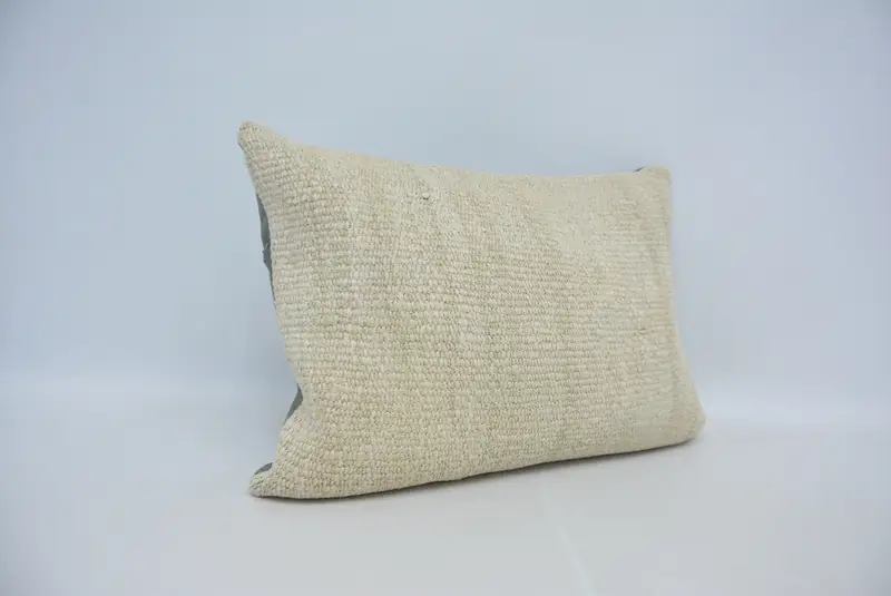 20x28 weißes Kissenbezug, Nomadenkissen, Kilimkissenschein, Außenterrassenkissen, Kissenschein, türkisches Kissen, antike Kissen - 3