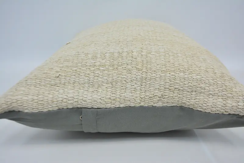 20x28 weißes Kissenbezug, Nomadenkissen, Kilimkissenschein, Außenterrassenkissen, Kissenschein, türkisches Kissen, antike Kissen - 5