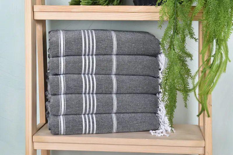 Luxury towel, Bachelor Party Favors, Authentic Turkish hammam peshtemal, 70x40 Cotton Striped Towel, Gift For Him, Bachelorette Party Favors - 1
