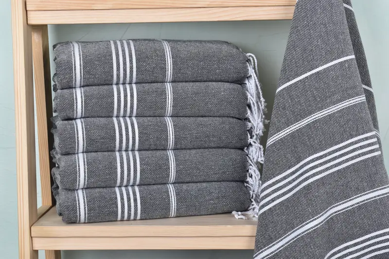 Luxury towel, Bachelor Party Favors, Authentic Turkish hammam peshtemal, 70x40 Cotton Striped Towel, Gift For Him, Bachelorette Party Favors - 2