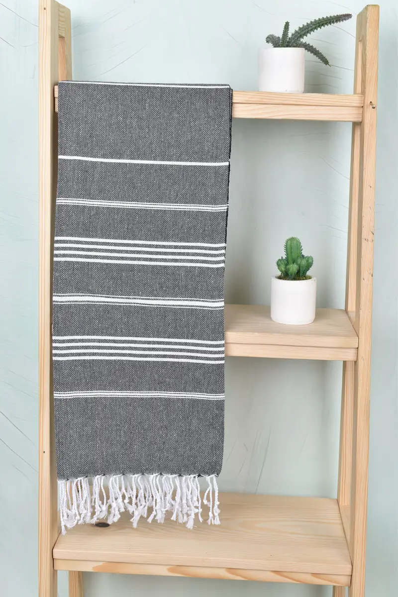 Luxury towel, Bachelor Party Favors, Authentic Turkish hammam peshtemal, 70x40 Cotton Striped Towel, Gift For Him, Bachelorette Party Favors - 8
