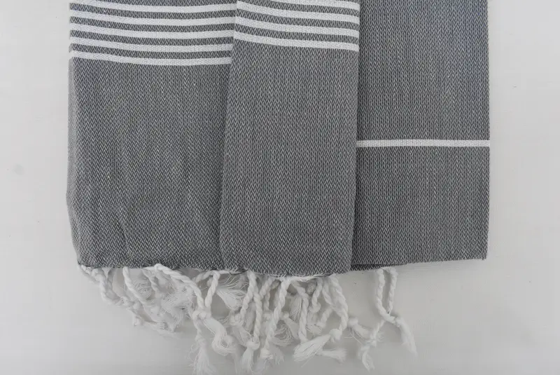 Bachelorette Party Gifts, Embroidered Towel, Large Turkish Towel, Lightweight towel, Holiday Towel, 70x40 Cotton Striped Towel, Bridal Shower Gifts - 4