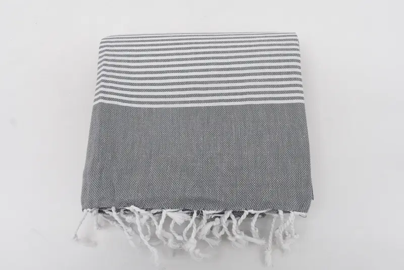 Bachelorette Party Gifts, Embroidered Towel, Large Turkish Towel, Lightweight towel, Holiday Towel, 70x40 Cotton Striped Towel, Bridal Shower Gifts - 6