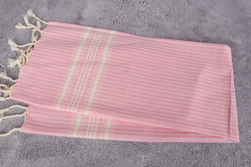 Embroidery Towel, Travel Towel, House Warming Gift, Kitchen Towel, Wedding Favors, Small Bath Towels, Bridesmaid Towel, 40x18 Cotton Striped Towel - 6