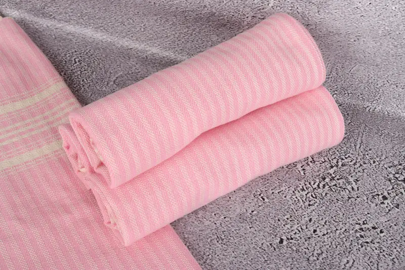Embroidery Towel, Travel Towel, House Warming Gift, Kitchen Towel, Wedding Favors, Small Bath Towels, Bridesmaid Towel, 40x18 Cotton Striped Towel - 7