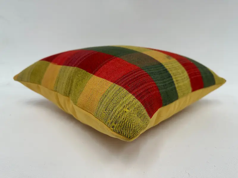 Interior Designer Pillow, Pillow Cover, Throw Kilim Pillow, Handwoven Pillow Cover Pillow Case, 16x16 Red Cushion Cover, Vintage Kilim Throw Pillow - 6