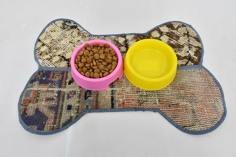 Orta Boy Kahverengi & Bej Pamuklu Köpük Dolgulu Evcil Hayvan Matı, Evcil Hayvan Matı