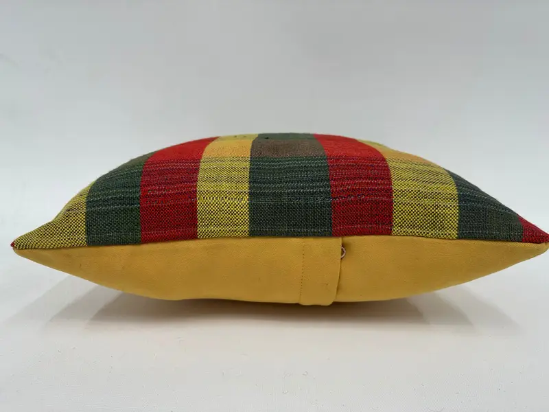 Kilim Rug Pillow, Cushion Case, 16x16 Red Cushion Cover, Turkish Kilim Pillow, Interior Designer Pillow, Custom Cushion Cover, Kilim Cushion Sham - 5