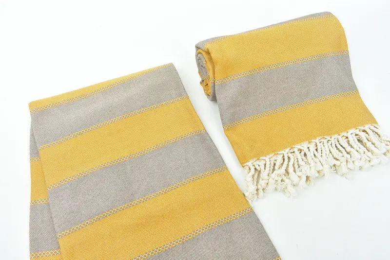 Large Turkish Towel, Absorbent Turkish towel, Turkish hand towel, Scarf Towel, 68x36 Cotton Striped Towel, Valentines Day Gift, Kids Beach Towel - 7