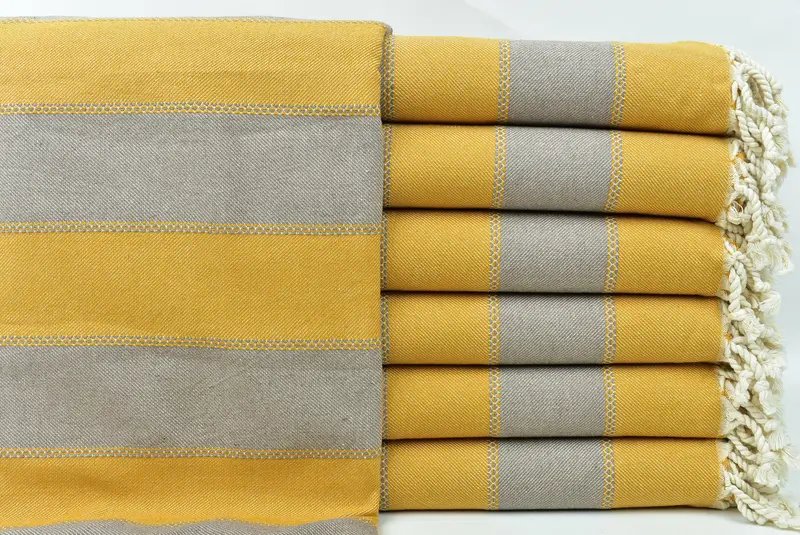 Large Turkish Towel, Absorbent Turkish towel, Turkish hand towel, Scarf Towel, 68x36 Cotton Striped Towel, Valentines Day Gift, Kids Beach Towel - 1