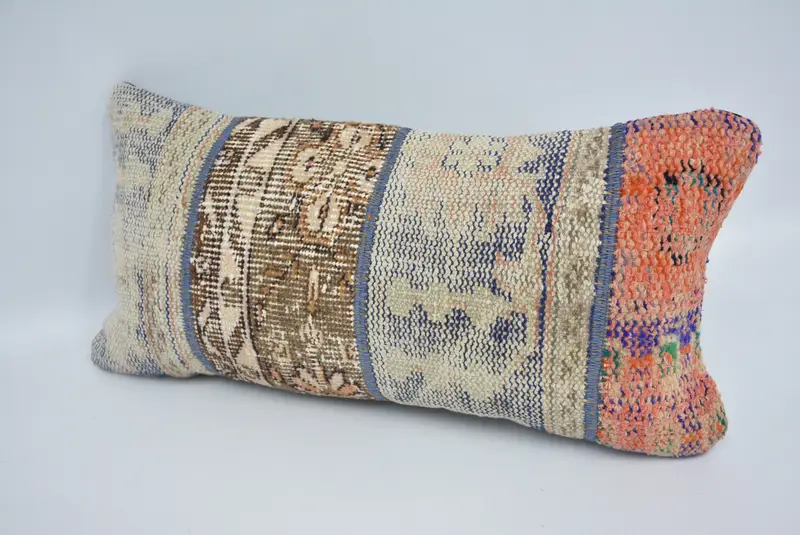 12x24 Brown Cushion Cover, Boho Pillow, Morroccon Kilim Cushion Pillow Cover, Patio Pillow, Pillow for Sofa, Cushion Case, Vintage Pillow - 4