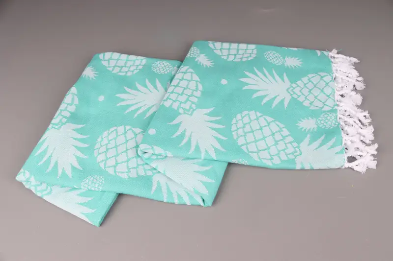 Bulk Order Towel, Scarf Towel, Bachelor Gifts, 70x36 Cotton Pineapple Design Towel, Bridesmaid Favors, Quick-dry peshtemal, Absorbent Turkish towel - 8