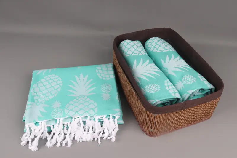 Bulk Order Towel, Scarf Towel, Bachelor Gifts, 70x36 Cotton Pineapple Design Towel, Bridesmaid Favors, Quick-dry peshtemal, Absorbent Turkish towel - 6