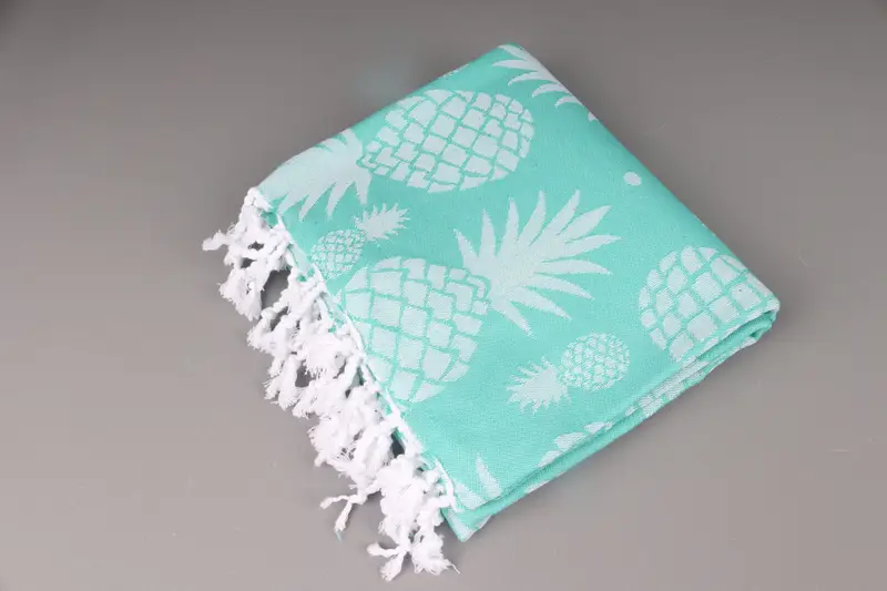 Bulk Order Towel, Scarf Towel, Bachelor Gifts, 70x36 Cotton Pineapple Design Towel, Bridesmaid Favors, Quick-dry peshtemal, Absorbent Turkish towel - 7