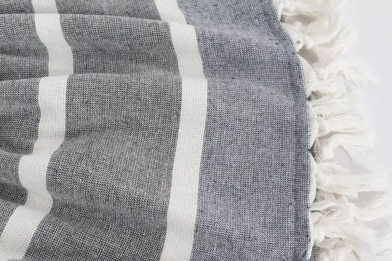 Custom Wedding Towel, Beach Size Towel, 64x40 Cotton Striped Towel, Lightweight towel, Peshtemal, Lightweight Turkish towel, Personalized Gifts - 8