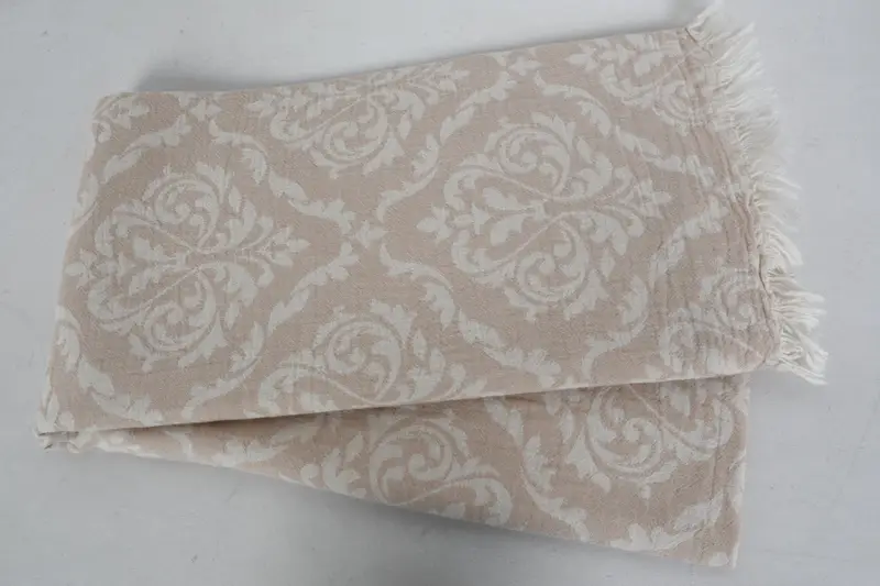 Bachelorette Gifts, Personalized Bridesmaid Gift, 68x36 Cotton Baroque Towel, Memorial Gift, Personalized Beach Towel, Handmade Turkish hammam towel - 7