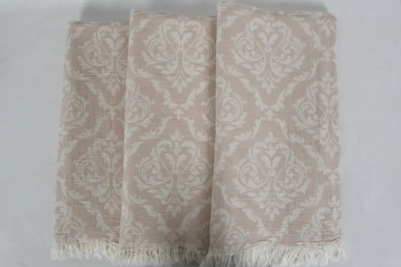 Bachelorette Gifts, Personalized Bridesmaid Gift, 68x36 Cotton Baroque Towel, Memorial Gift, Personalized Beach Towel, Handmade Turkish hammam towel - 4