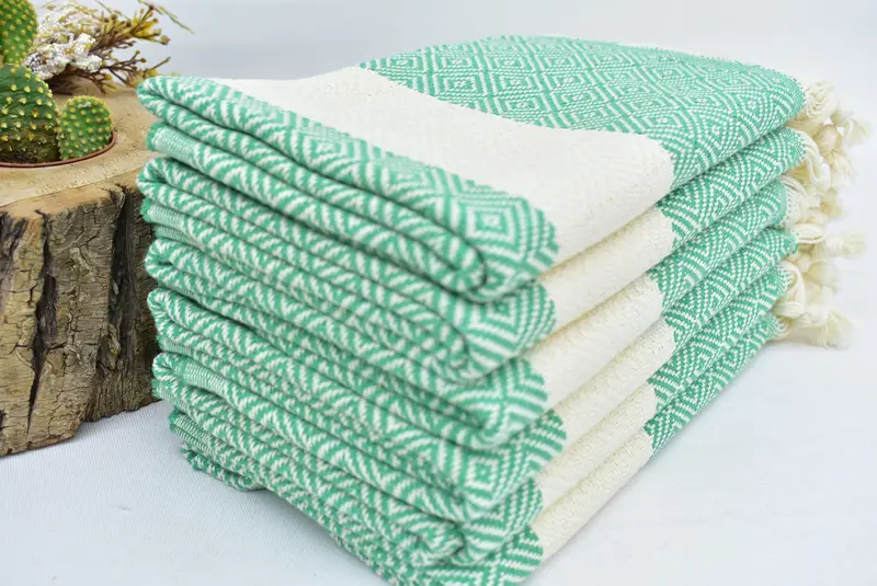 36x20 Cotton Diamond Towel, Bridesmaid Gifts, Xmas Gifts, Best Friend Gift, Maid Of Honor Gift, Kitchen Towel, Gifts For Him, Wedding Favors - 4