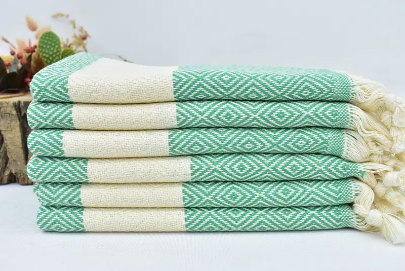 36x20 Cotton Diamond Towel, Bridesmaid Gifts, Xmas Gifts, Best Friend Gift, Maid Of Honor Gift, Kitchen Towel, Gifts For Him, Wedding Favors - 2