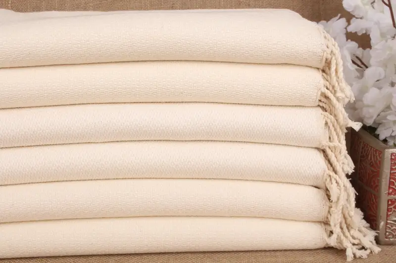 Custom Gift Bath Towel Off-White Cotton Geometric, 38x63 Inches